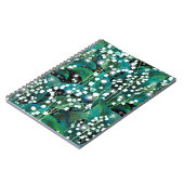 Lily van de vallei. Naadloos achtergrondpatroon Notitieboek (Linkerzijde)