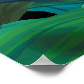 Lily van de vallei. Naadloos achtergrondpatroon Poster (Hoek)