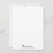 Lily van de vallei op Ecru bruiloft uitnodiging (Achterkant)