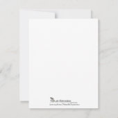 Lily van de vallei op Ecru Linnen Save the Date (Achterkant)