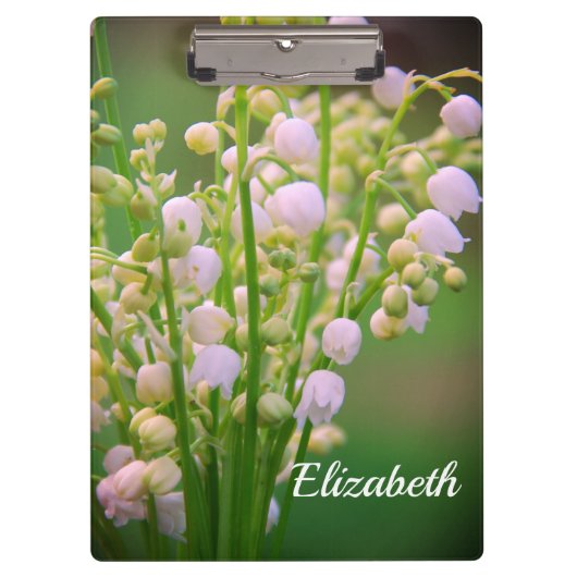 Lily van de vallei, personaliseer klembord (Voorkant)