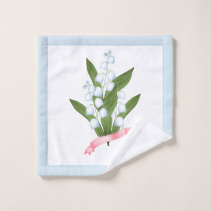 Lily van de vallei, retro bad handdoek