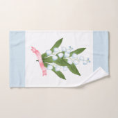 Lily van de vallei, retro bad handdoek (Handdoek)