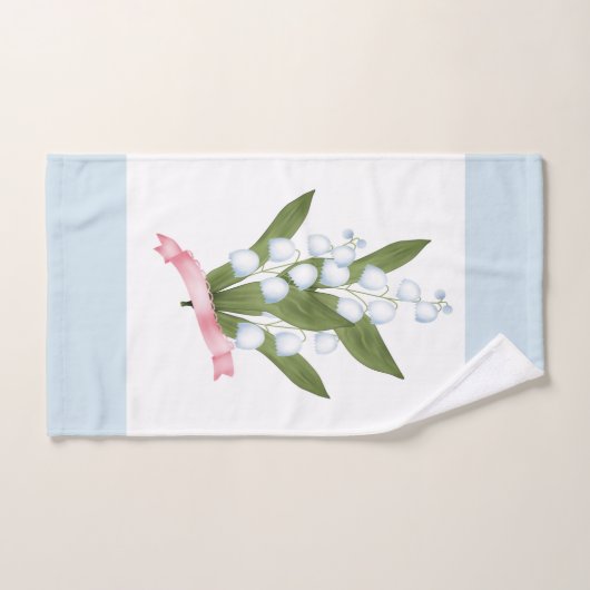Lily van de vallei, retro bad handdoek (Handdoek)