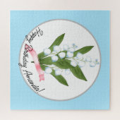 Lily van de vallei, retro legpuzzel (Horizontaal)