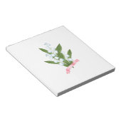 Lily van de vallei, retro notitieblok (Schuin)