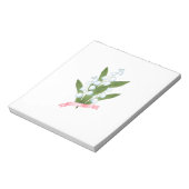 Lily van de vallei, retro notitieblok (Linkerzijde)