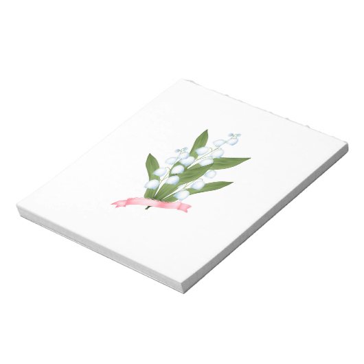 Lily van de vallei, retro notitieblok (Linkerzijde)