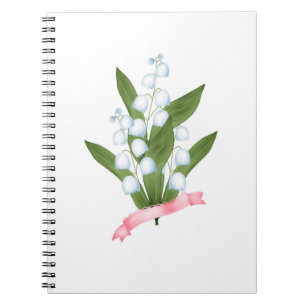 Lily van de vallei, retro notitieboek