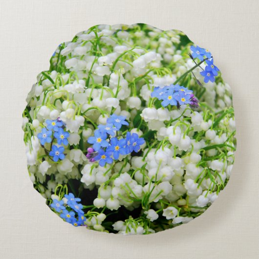 Lily van de vallei rond kussen (Voorkant)