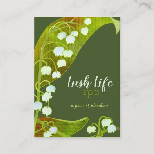 Lily van de vallei Salon Visitekaartje (Voorkant)