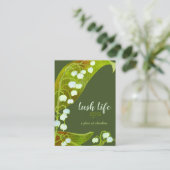 Lily van de vallei Salon Visitekaartje (Staand voorkant)
