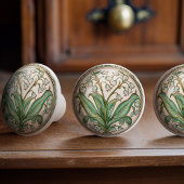 Lily van de vallei Serenity keramische knop Pull