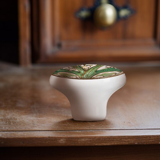 Lily van de vallei Serenity keramische knop Pull