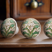 Lily van de vallei Serenity keramische knop Pull