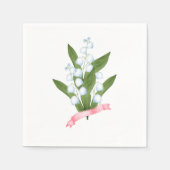 Lily van de vallei servet (Voorkant)