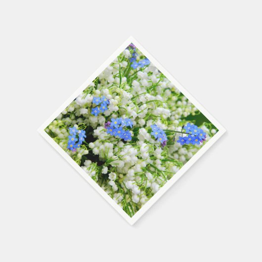 Lily van de vallei servet (Hoek)