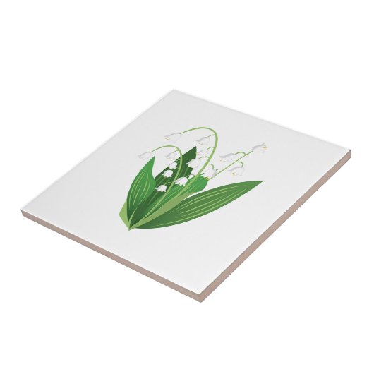 Lily van de vallei tegeltje (Zijkant)