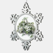 Lily van de vallei Tin Sneeuwvlok Ornament (Rechts)
