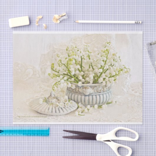 Lily van de vallei tissuepapier (Craft)