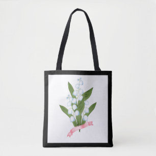 Lily van de vallei tote bag
