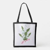 Lily van de vallei tote bag (Achterkant)