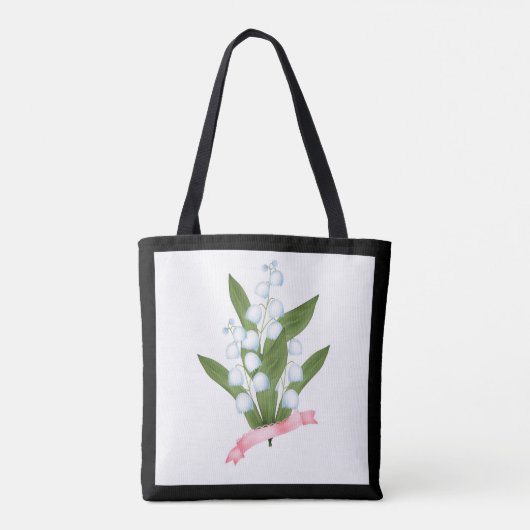 Lily van de vallei tote bag (Achterkant)