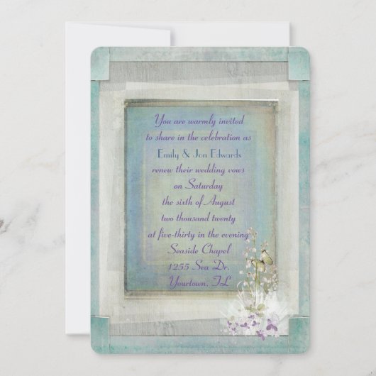 Lily van de vallei van de Vow Renewal Kaart (Voorkant)