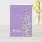 Lily van de Vallei verjaardag Kaart (Gele Bloem)