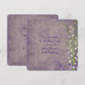 Lily van de Vallei Verjaardagsfeest Kaart (Voorkant / Achterkant)