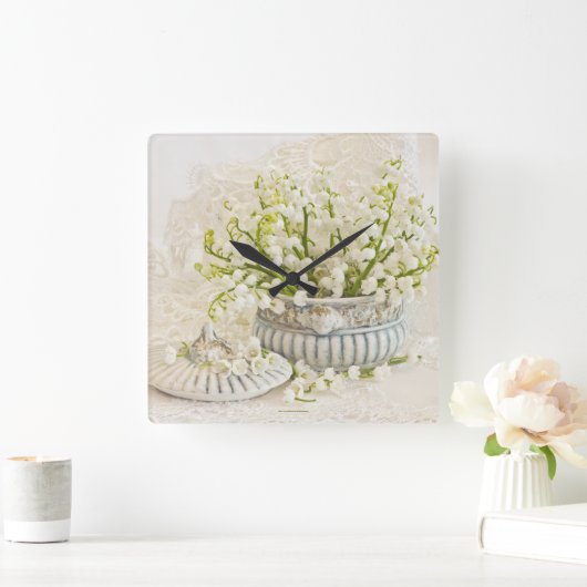 Lily van de vallei vierkante klok (Huis)