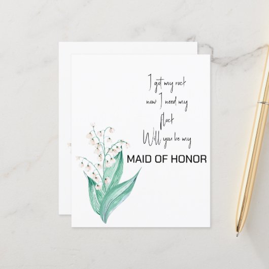 Lily van de vallei word m'n vriendin. (Voorkant / Achterkant in situ)