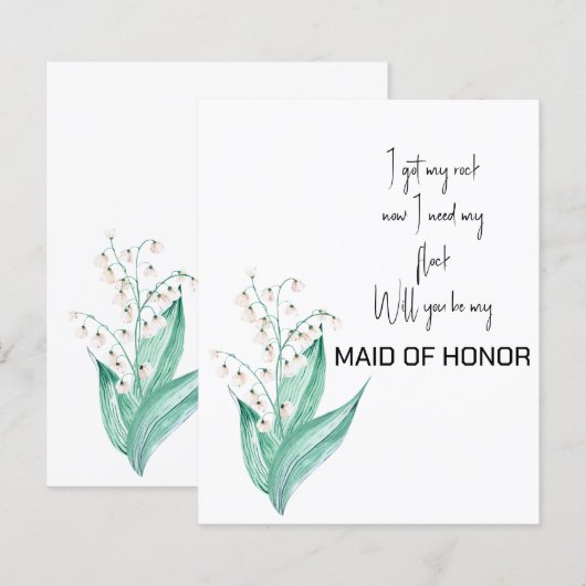 Lily van de vallei word m'n vriendin. (Voorkant / Achterkant)