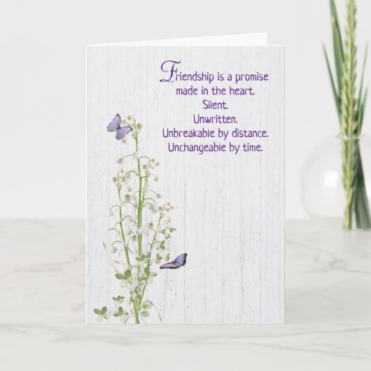 Lily van de Valley Bedankt voor Friend Kaart (Voorkant)