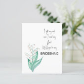 Lily van de Valley... ben je mijn Bridesmaid. (Staand voorkant)