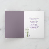 Lily van de Valley Birthday Bouquet Kaart (Binnen)