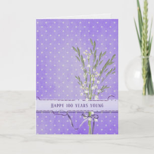 Lily van de Valley Bouquet 100ste verjaardag Kaart