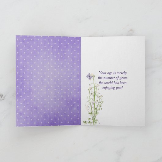 Lily van de Valley Bouquet 103rd Birthday Kaart (Binnen)