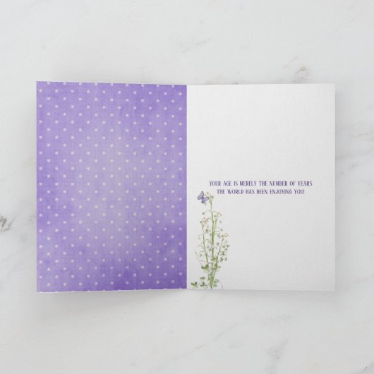 Lily van de Valley Bouquet 111e verjaardag Kaart (Binnen)