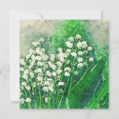 Lily van de Valley Bridal Shower Kaart (Achterkant)