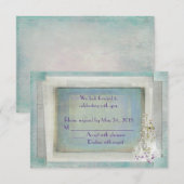 Lily van de Valley bruiloft RSVP Kaart (Voorkant / Achterkant)