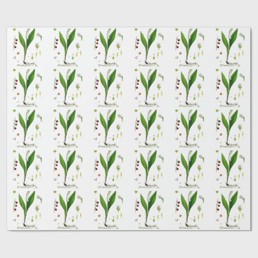 Lily van de Valley Cadeaupapier (Vlak)