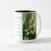 Lily van de Valley Fairy Tweekleurige Koffiemok (Voorkant rechts)