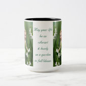 Lily van de Valley Fairy Tweekleurige Koffiemok (Center)