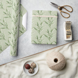 Lily van de Valley Floral Cadeaupapier