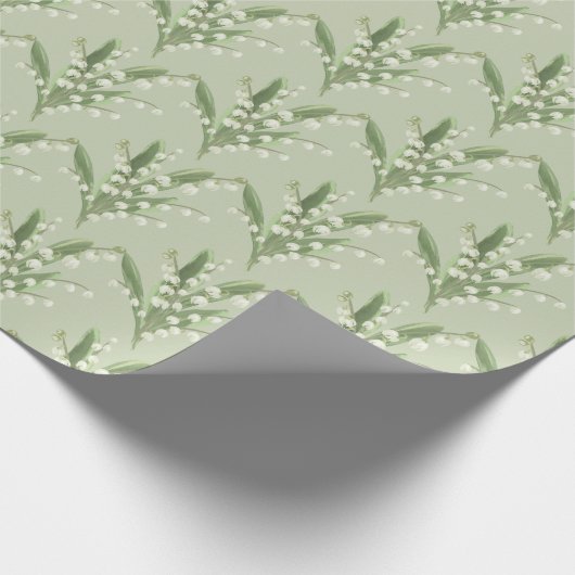 Lily van de Valley Floral Cadeaupapier (Hoek)