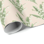 Lily van de Valley Floral Cadeaupapier (Rol Hoek)