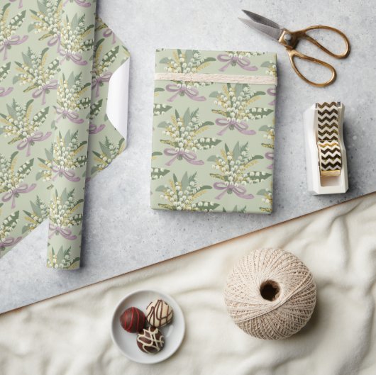Lily van de Valley Floral Cadeaupapier (Crafts)