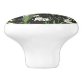 Lily van de Valley Floral Ceramic Knob Keramische Knop (Zijkant)