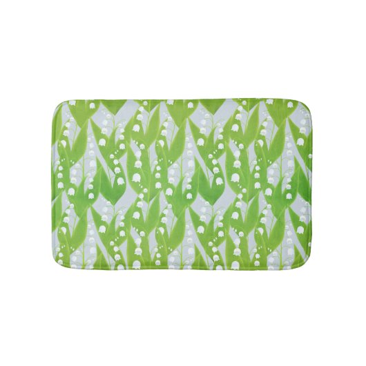 Lily van de Valley Floral Pattern Badmat (Voorkant)